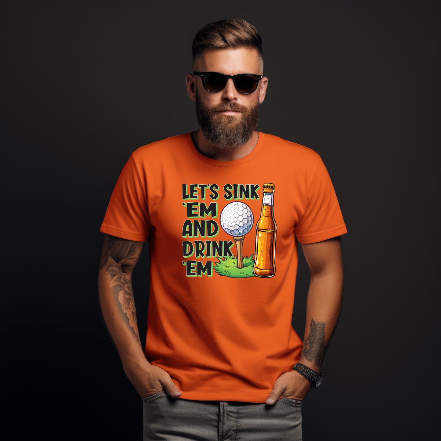 Sink ’Em & Drink ’Em Golf Tee