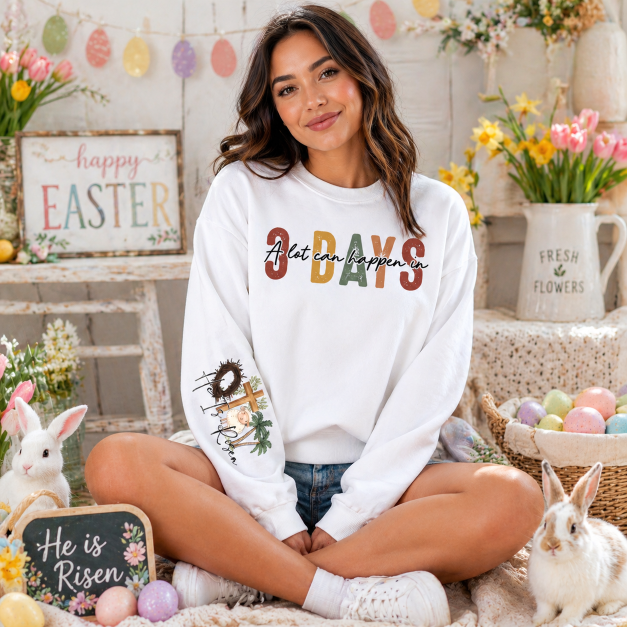 A Lot Can Happen in 3 Days Crewneck
