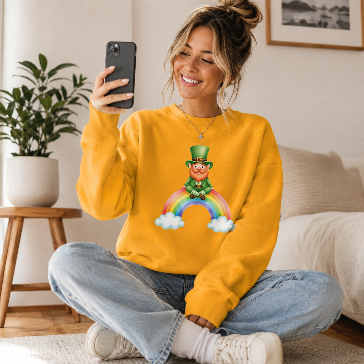 Lucky Leprechaun Rainbow Sweatshirt