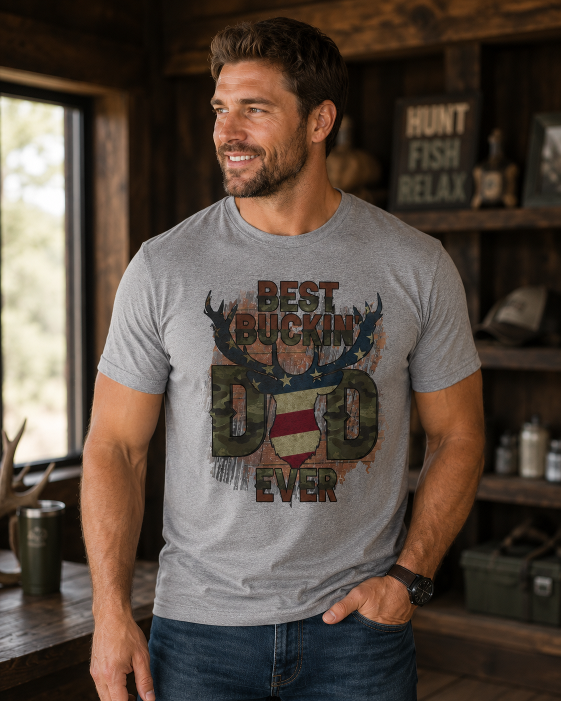Best Buckin' Dad Ever Tee