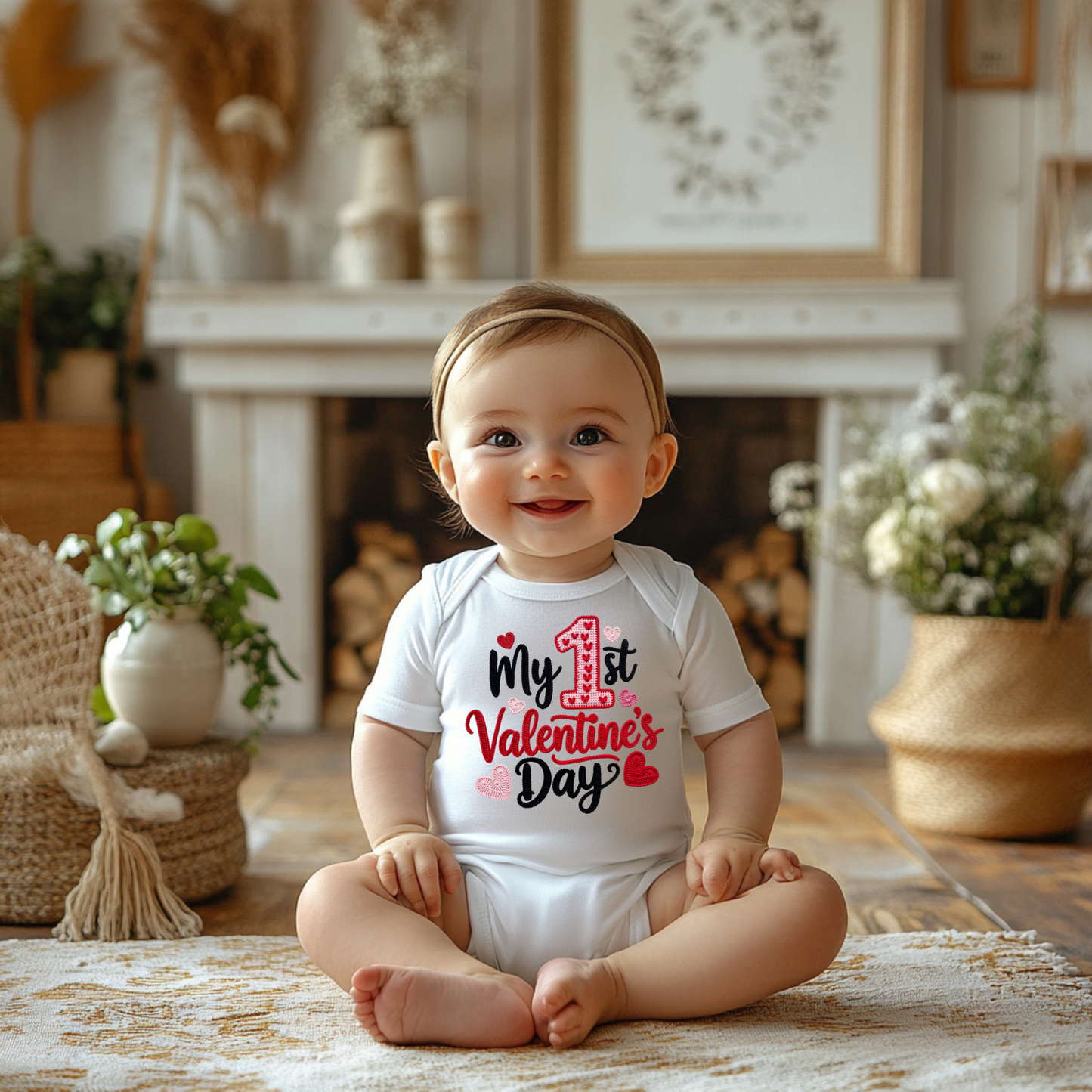 My 1st Valentine’s Day Baby Bodysuit