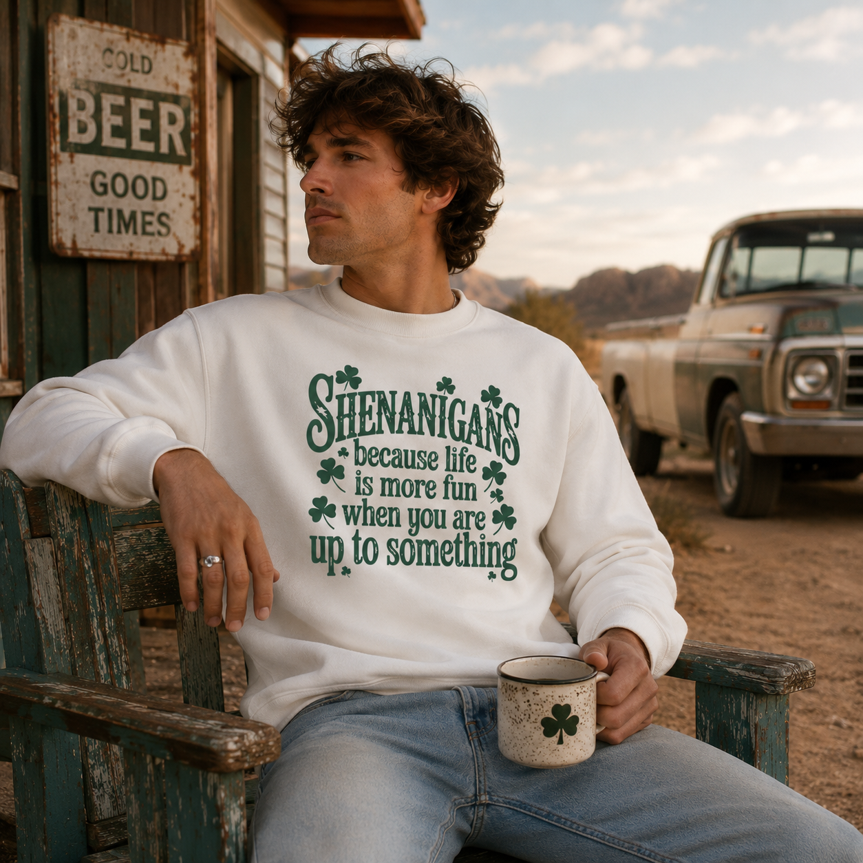 Shenanigans Sweatshirt - St. Patrick's Day Shamrock Crewneck