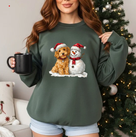 Holiday Puppy Snuggle Sweatshirt