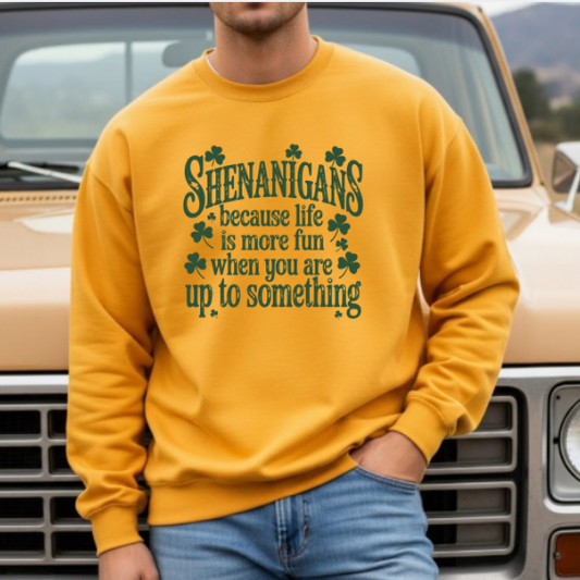 Shenanigans Sweatshirt - St. Patrick's Day Shamrock Crewneck