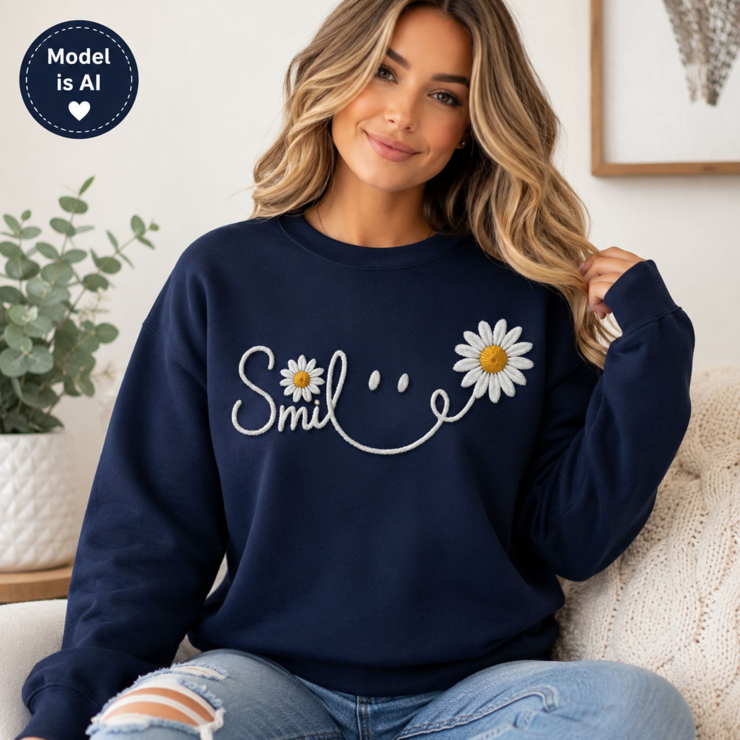 Smile Inspirational Sweatshirt | Encouragement Gift | The Scoobie Shack