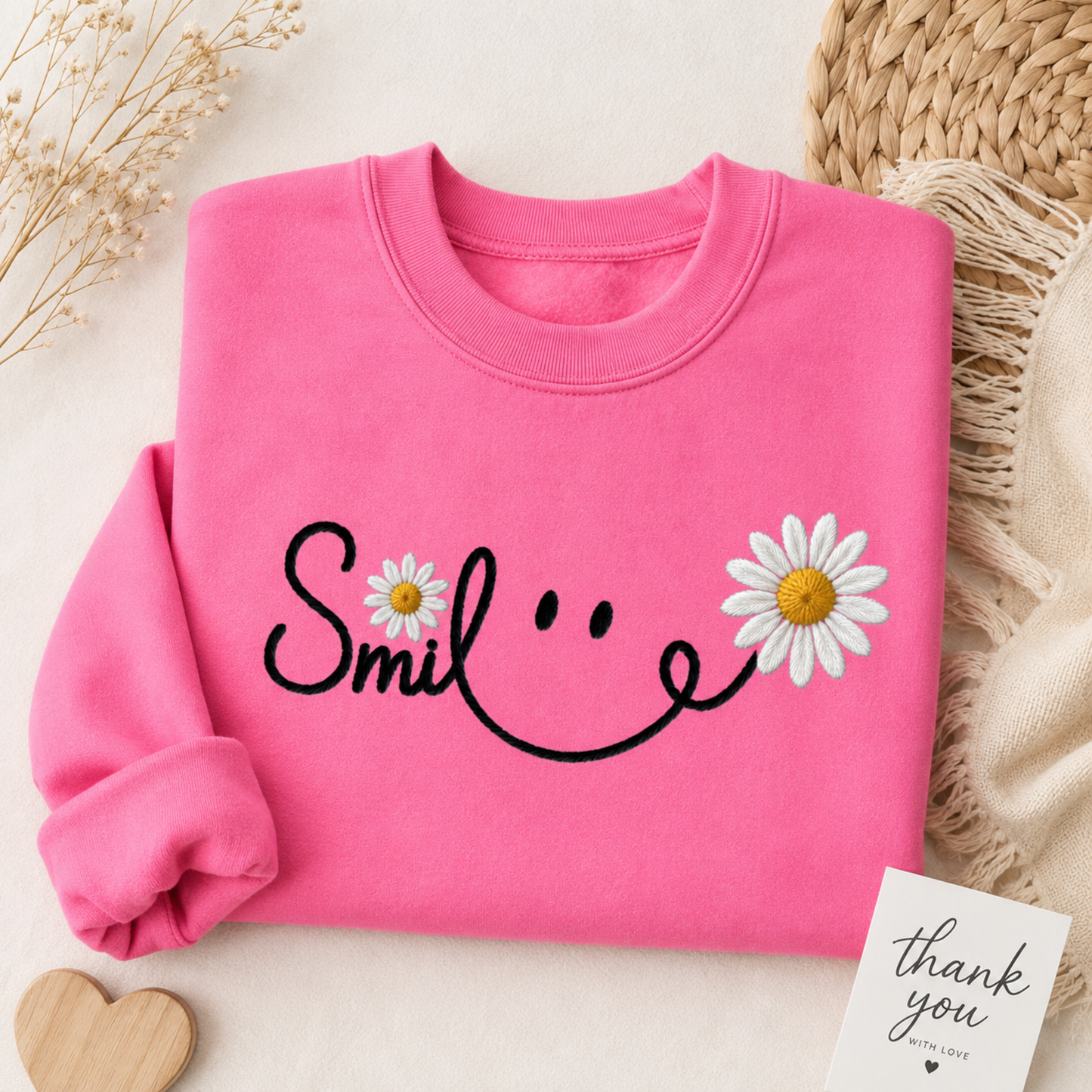Smile Inspirational Sweatshirt | Encouragement Gift | The Scoobie Shack