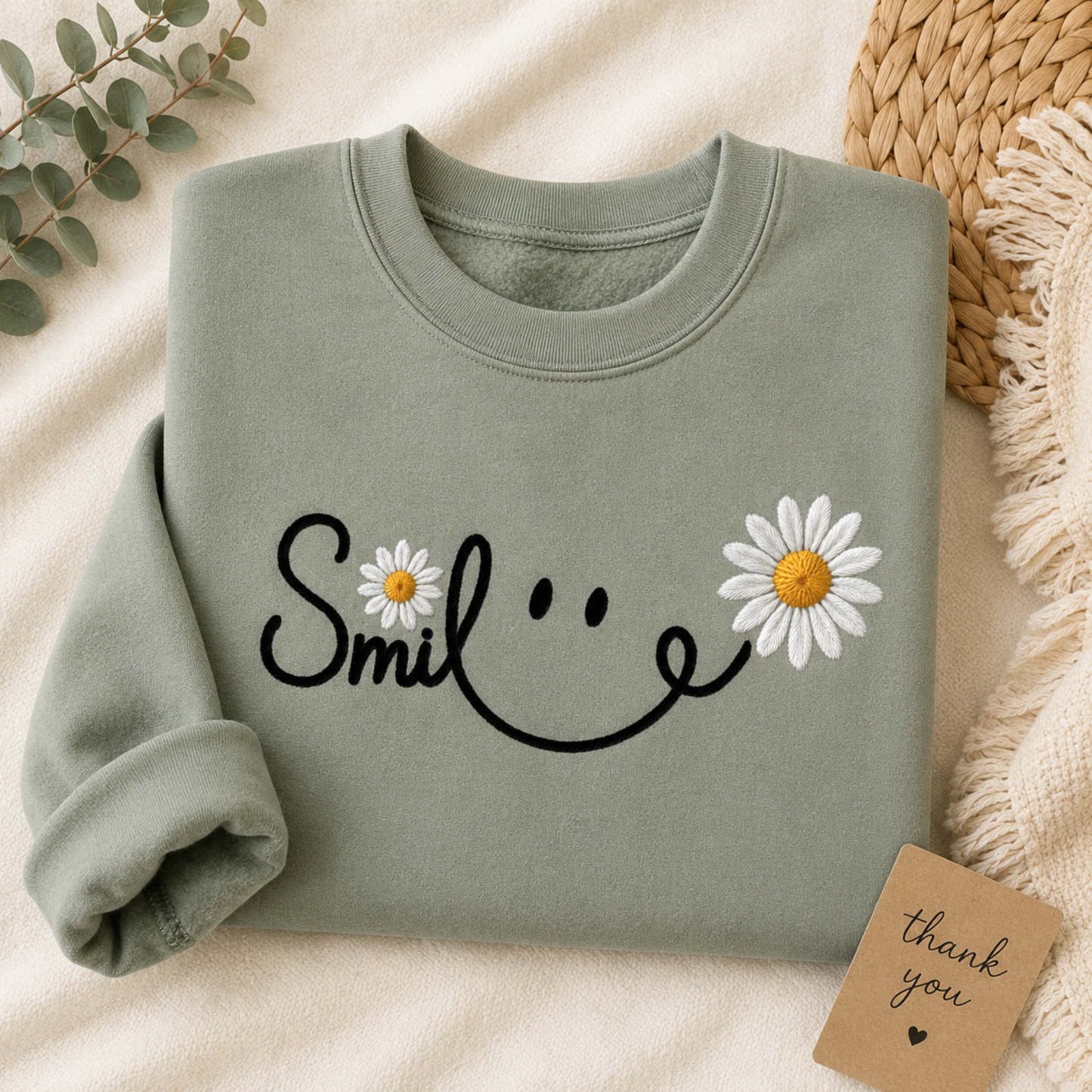 Smile Inspirational Sweatshirt | Encouragement Gift | The Scoobie Shack