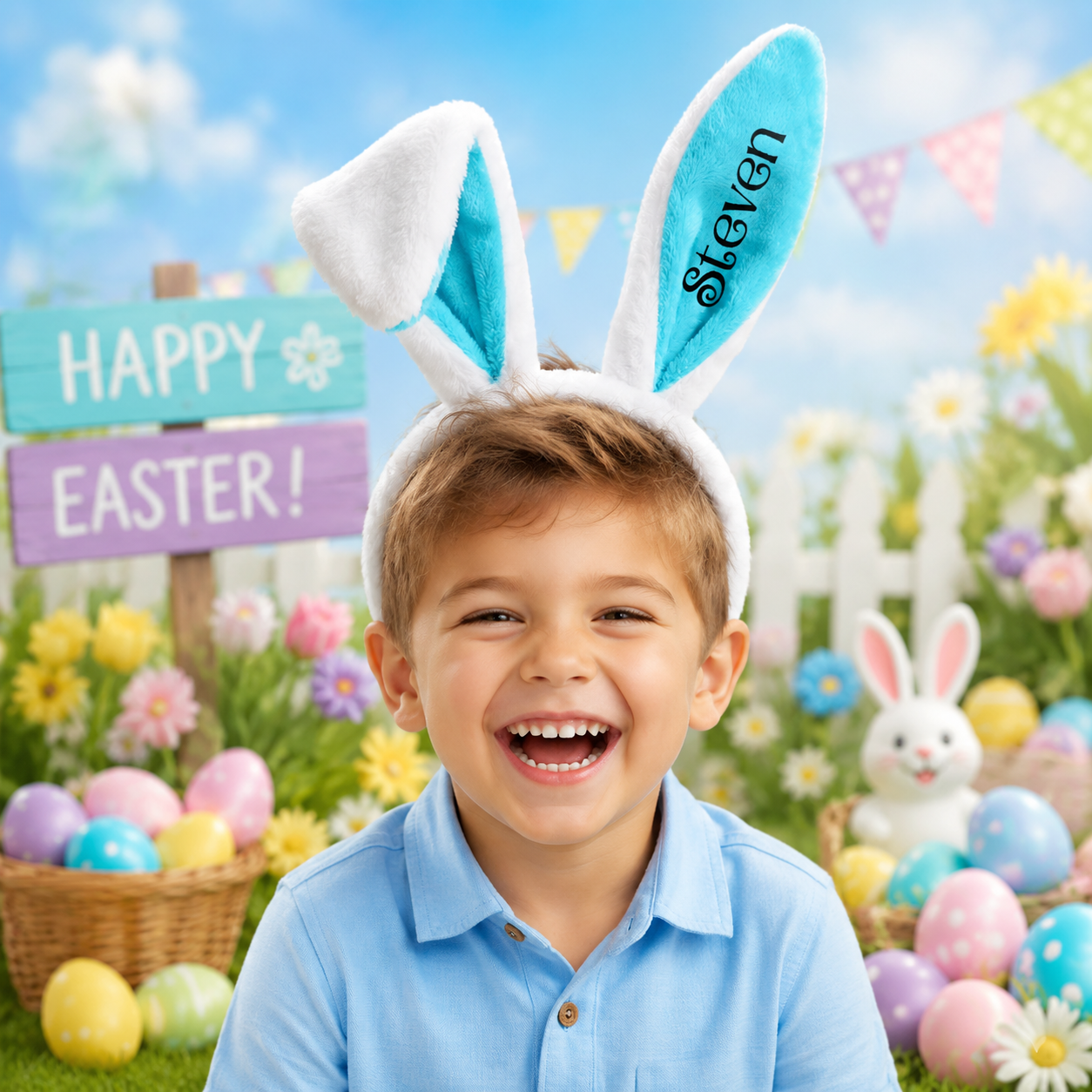 Personalized Plush Bunny Ears