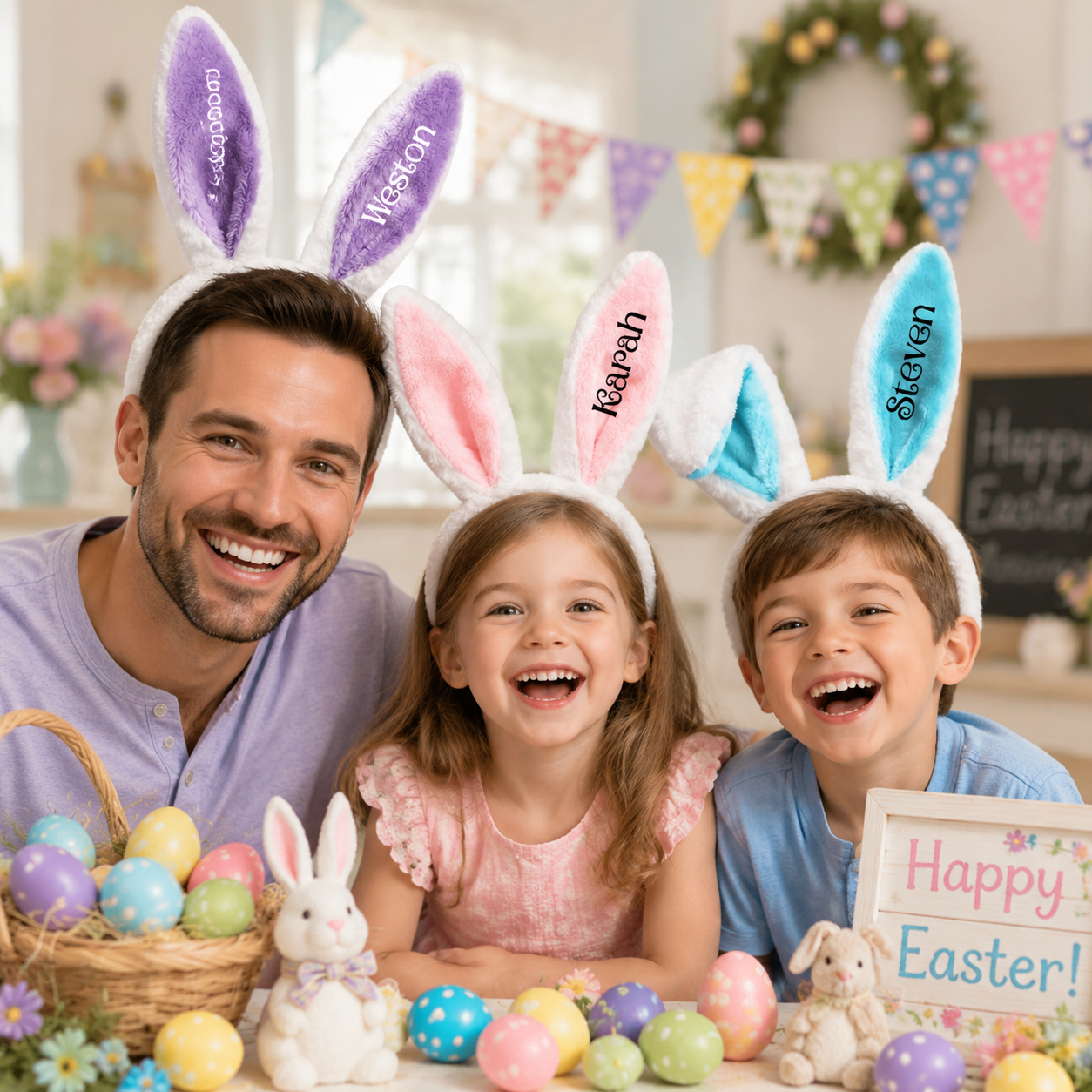 Personalized Plush Bunny Ears
