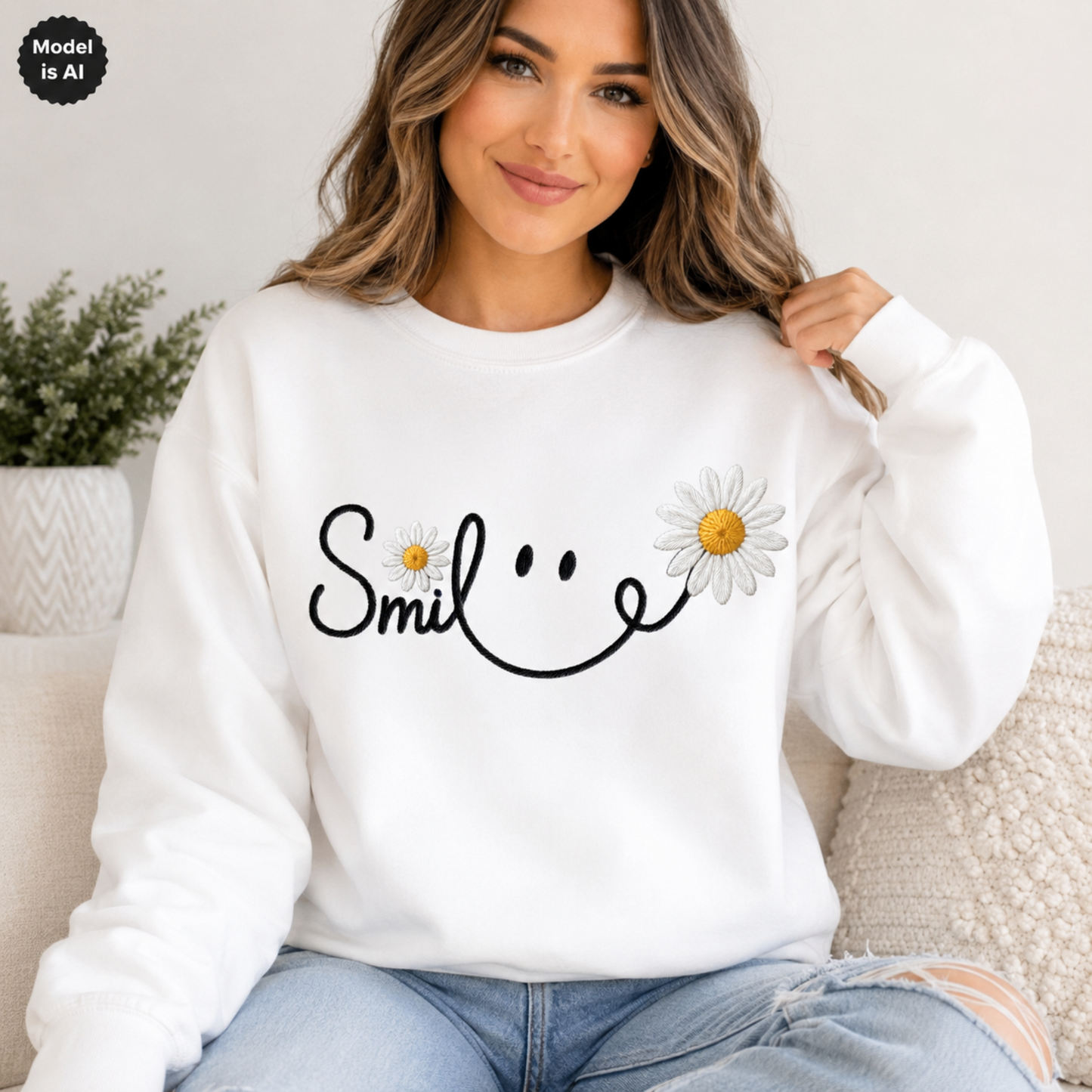 Smile Inspirational Sweatshirt | Encouragement Gift | The Scoobie Shack
