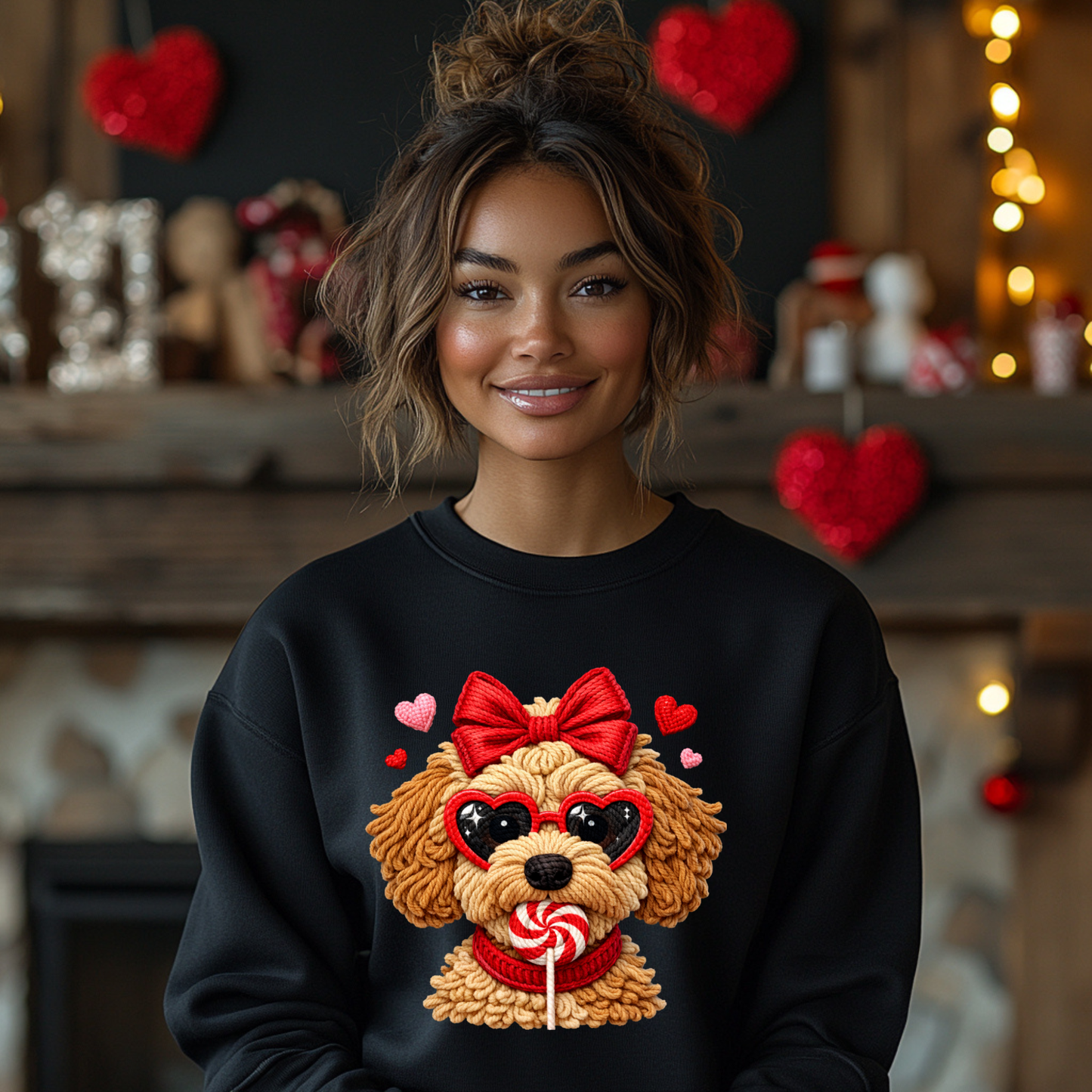 Valentine Puppy Love Crewneck