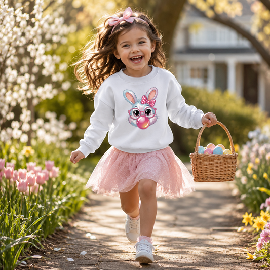 Bubblegum Bunny Easter Sweatshirt
