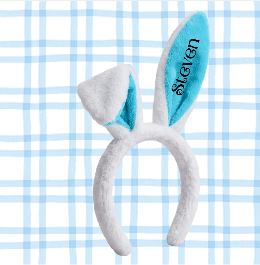 Personalized Plush Bunny Ears