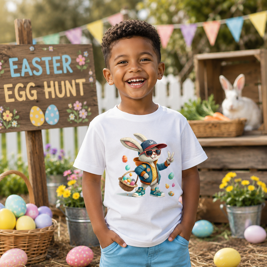 Cool Bunny Easter Tee – Boys