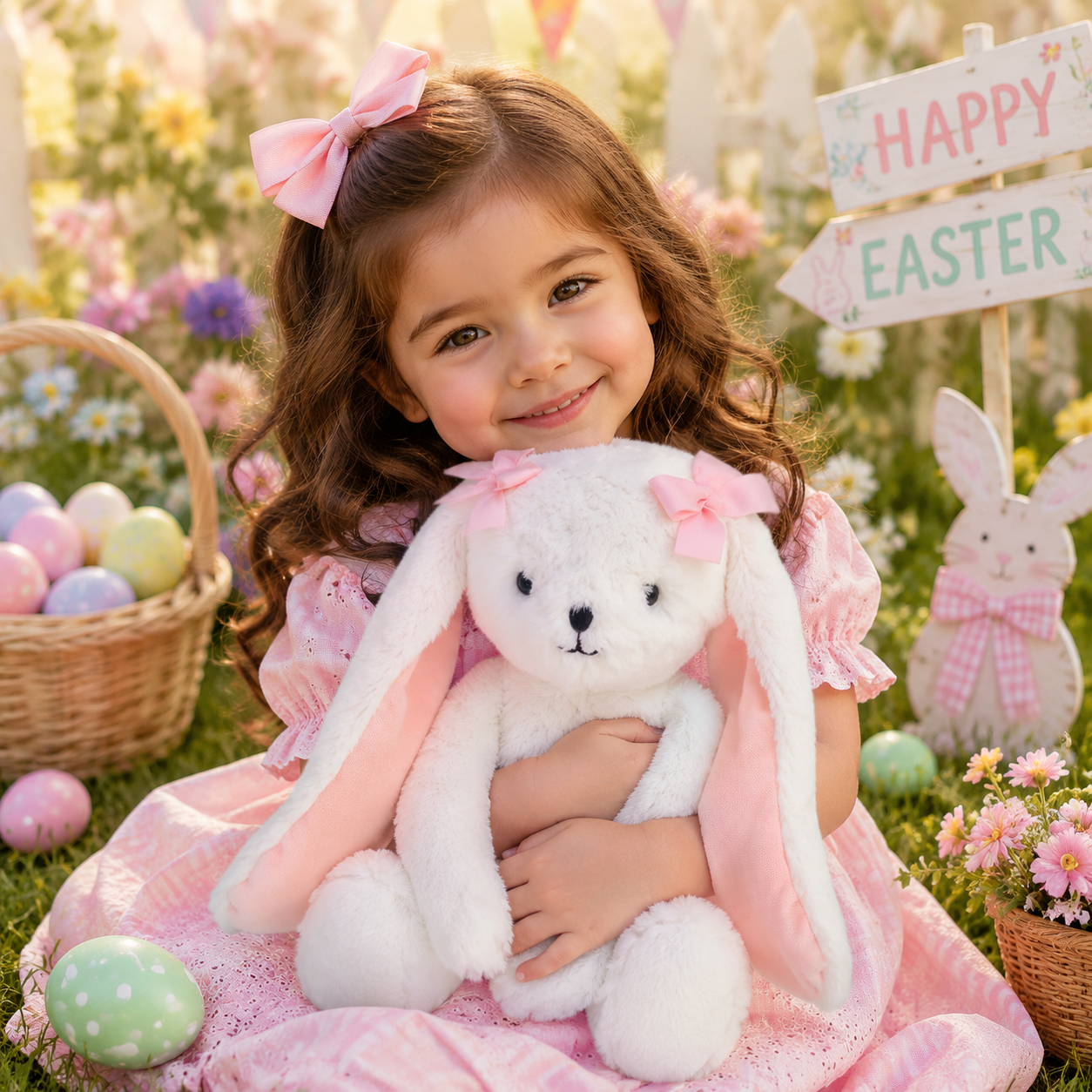 Personalized Floppy Ear Easter Bunny
