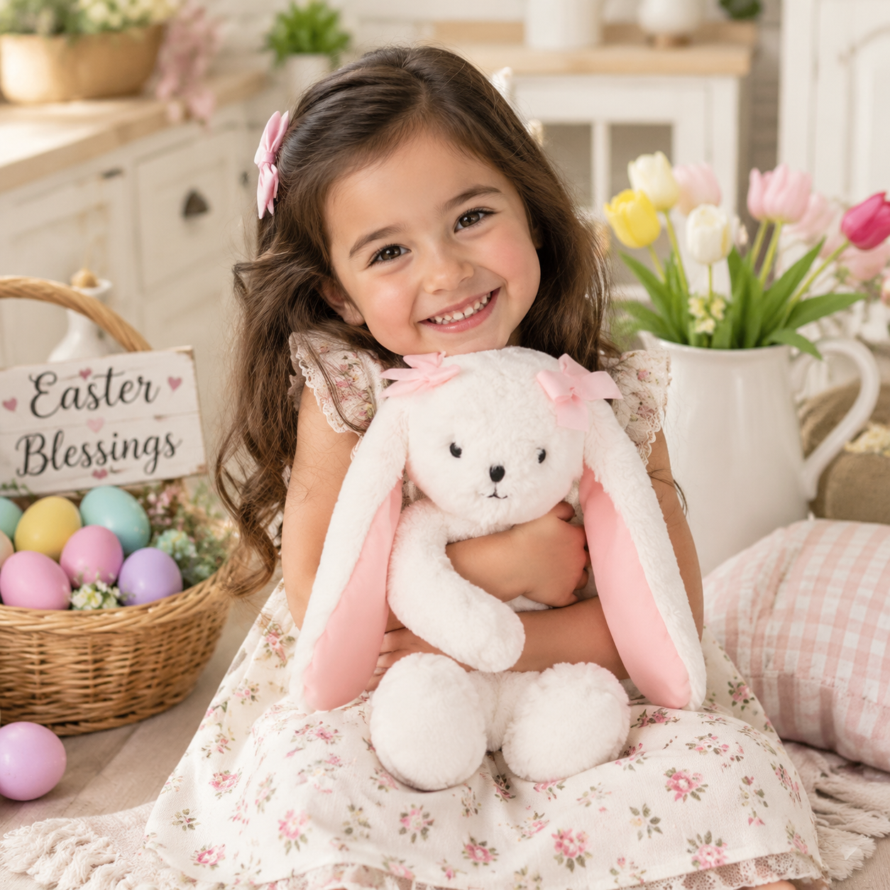 Personalized Floppy Ear Easter Bunny