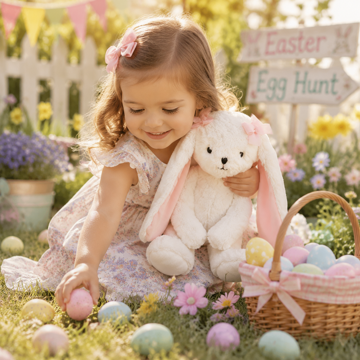 Personalized Floppy Ear Easter Bunny