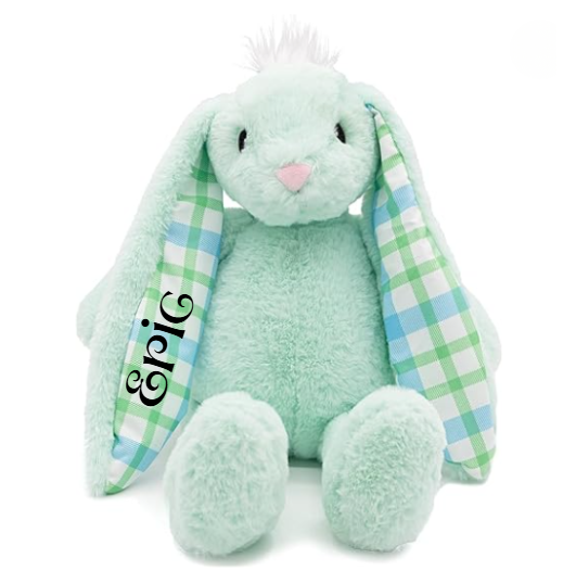 Personalized Floppy Ear Easter Bunny – Mint