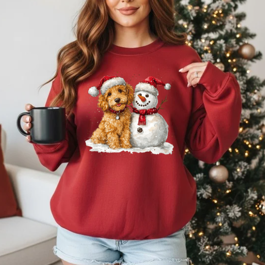 Holiday Puppy Snuggle Sweatshirt