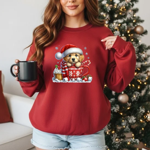 Quirky Christmas Puppy