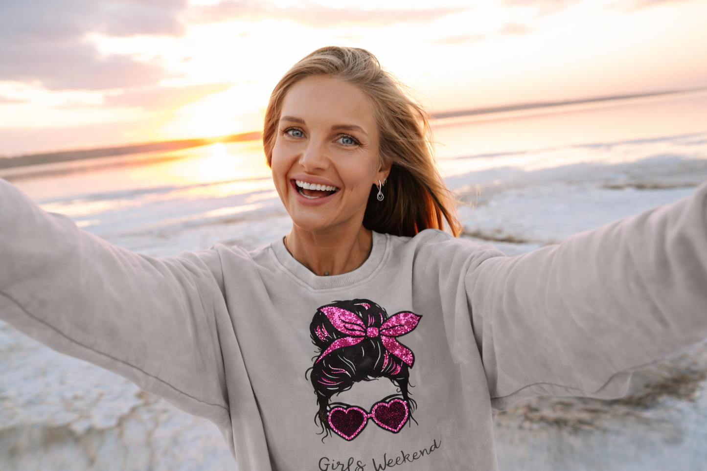 Custom Girls Weekend Sweatshirt - Personalized Matching Trip Shirts