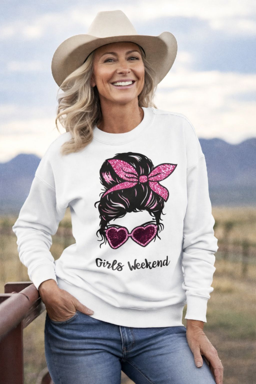Custom Girls Weekend Sweatshirt - Personalized Matching Trip Shirts