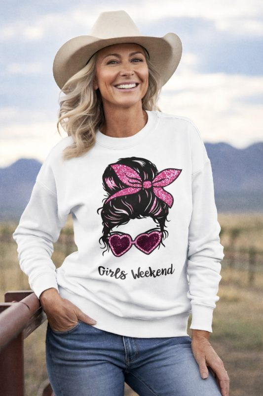 Custom Girls Weekend Sweatshirt - Personalized Matching Trip Shirts