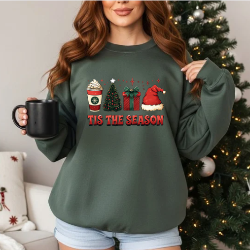 Tis The Season Christmas Icons Sweatshirt