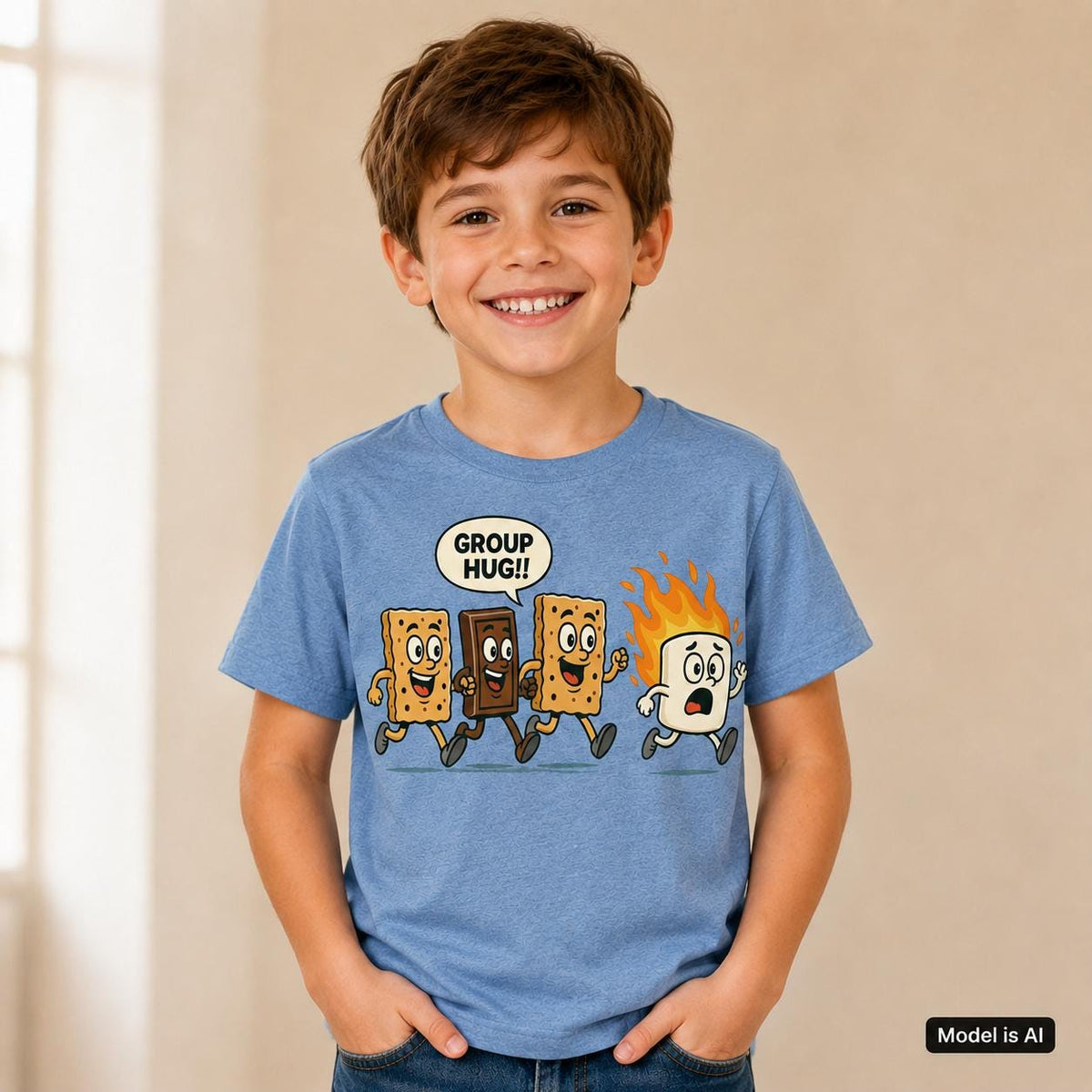 Funny Smores Shirt, Smores Group Hug Tee, Camper Shirt, Camping Lover Shirt, Camping Marshmallow Tshirt, Camp Life Tee, Family Camp