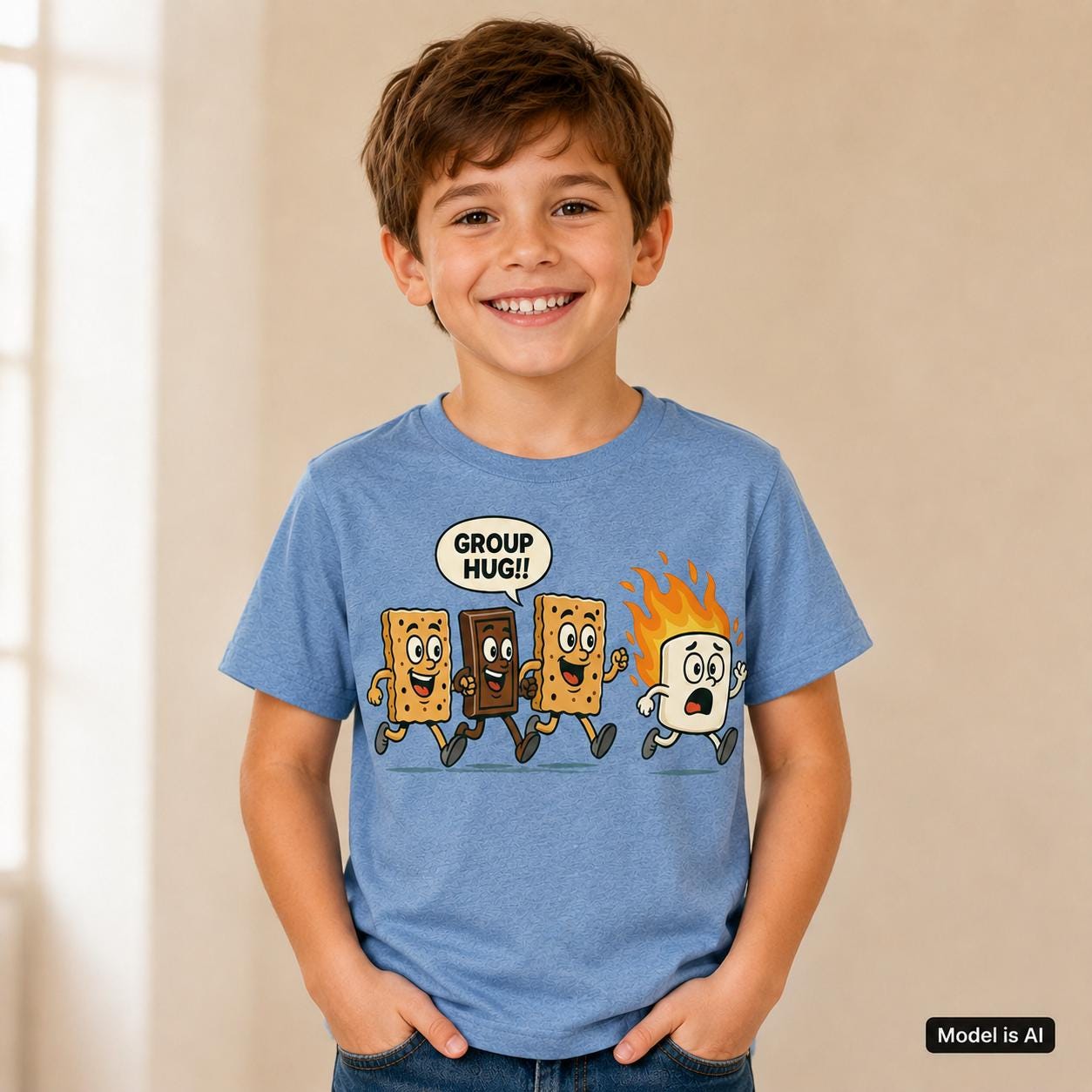 Funny Smores Shirt, Smores Group Hug Tee, Camper Shirt, Camping Lover Shirt, Camping Marshmallow Tshirt, Camp Life Tee, Family Camp