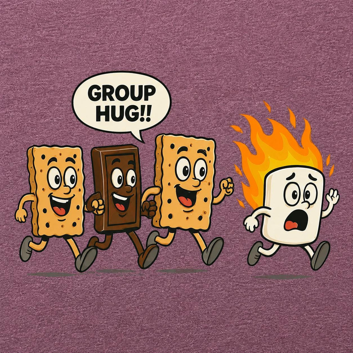 Funny Smores Shirt, Smores Group Hug Tee, Camper Shirt, Camping Lover Shirt, Camping Marshmallow Tshirt, Camp Life Tee, Family Camp