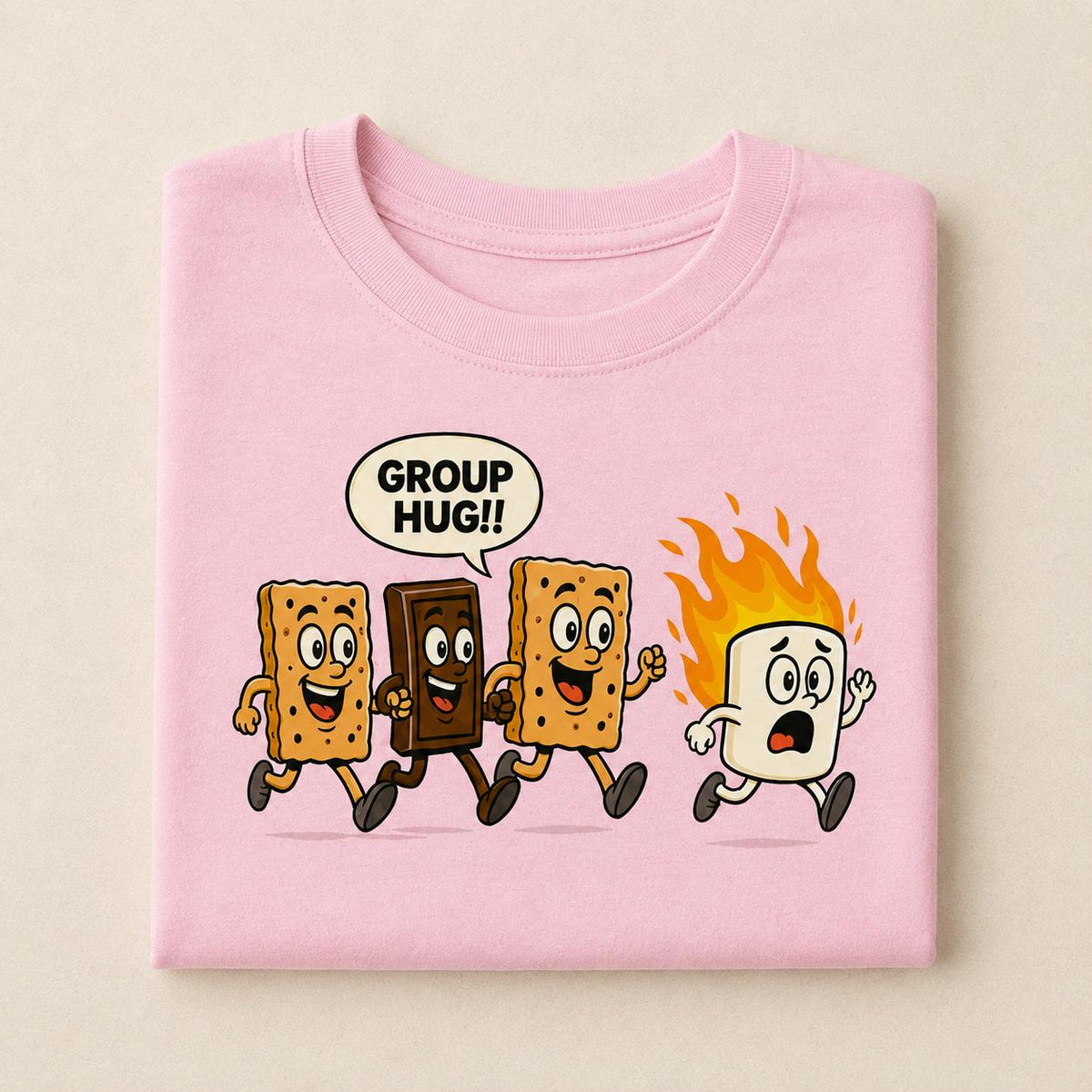 Funny Smores Shirt, Smores Group Hug Tee, Camper Shirt, Camping Lover Shirt, Camping Marshmallow Tshirt, Camp Life Tee, Family Camp