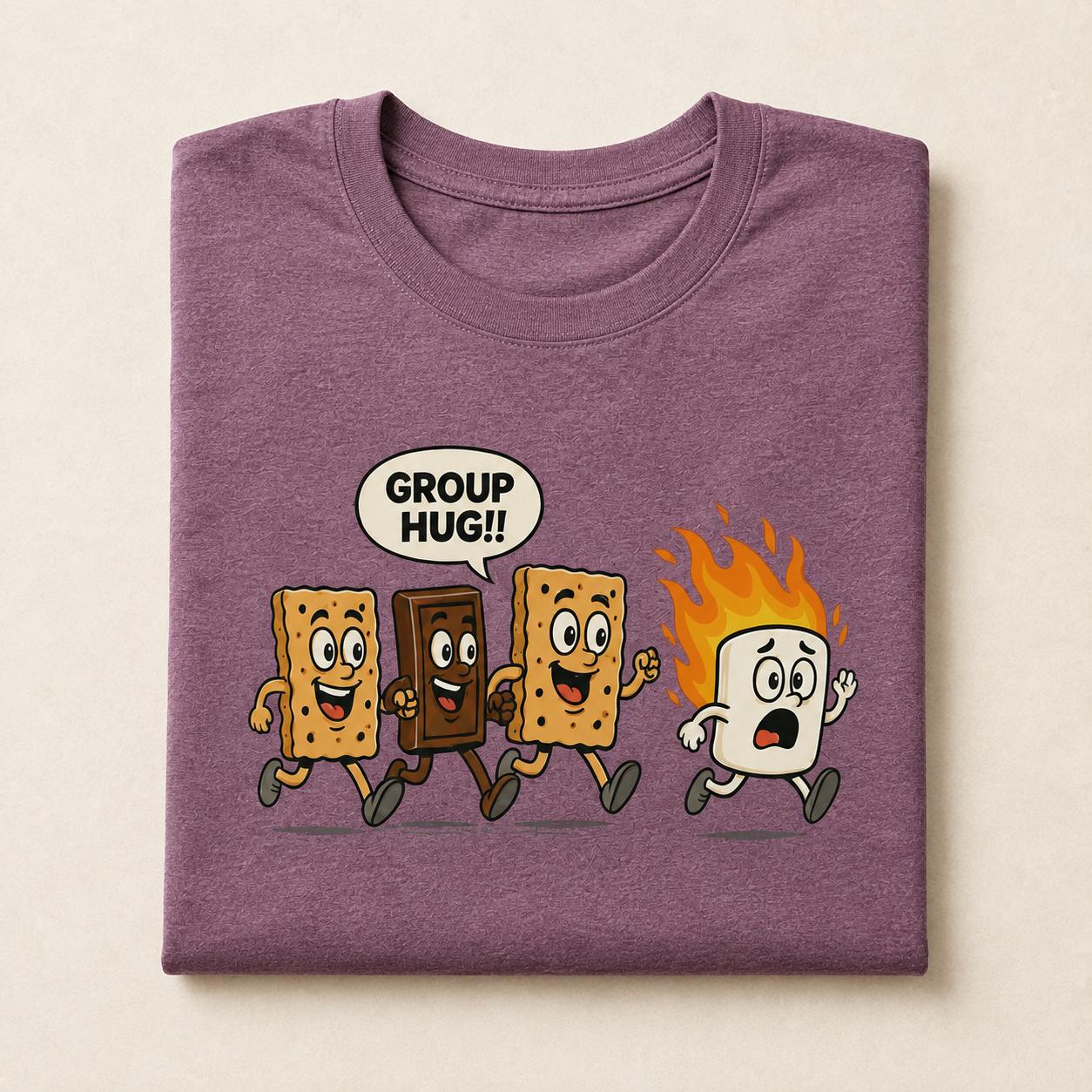 Funny Smores Shirt, Smores Group Hug Tee, Camper Shirt, Camping Lover Shirt, Camping Marshmallow Tshirt, Camp Life Tee, Family Camp