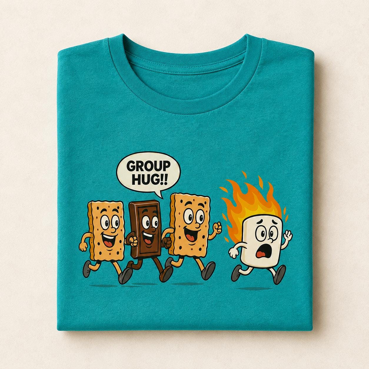 Funny Smores Shirt, Smores Group Hug Tee, Camper Shirt, Camping Lover Shirt, Camping Marshmallow Tshirt, Camp Life Tee, Family Camp