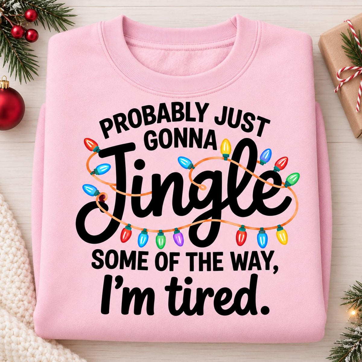 Maroon Jingle Some of the Way holiday sweatshirt