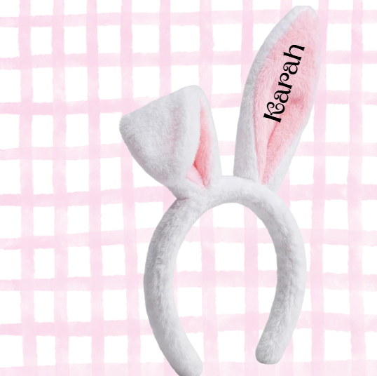 Personalized Plush Bunny Ears