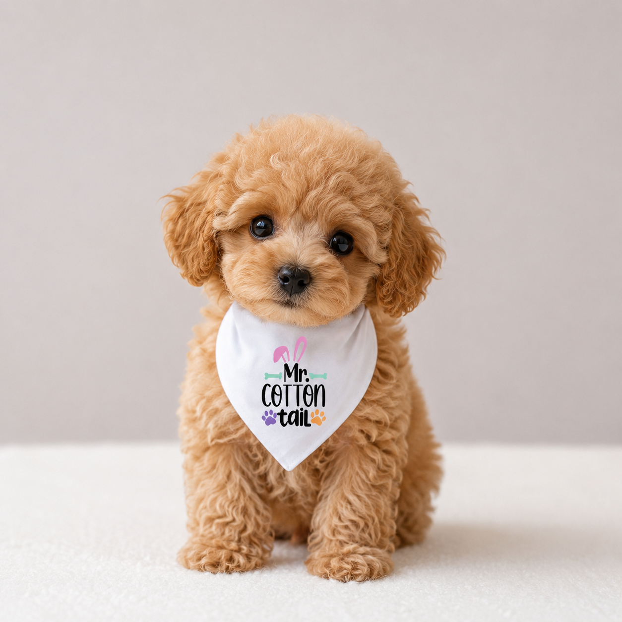 Mr. Cottontail Easter Dog Bandana