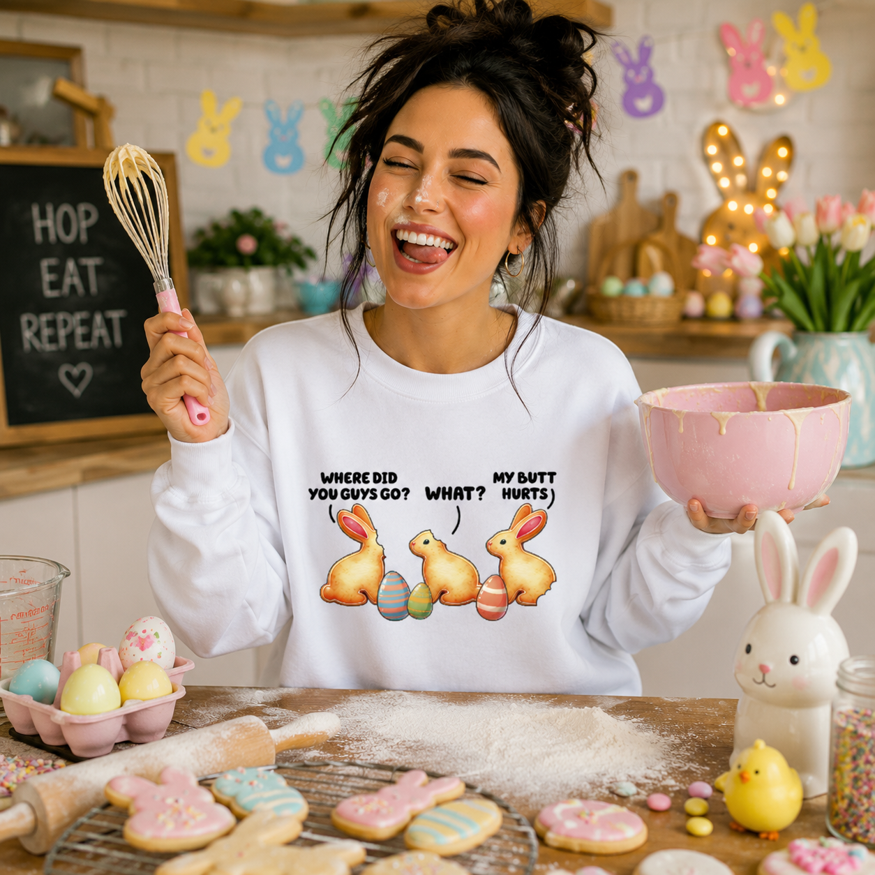 "My Butt Hurts" Funny Easter Sweatshirt