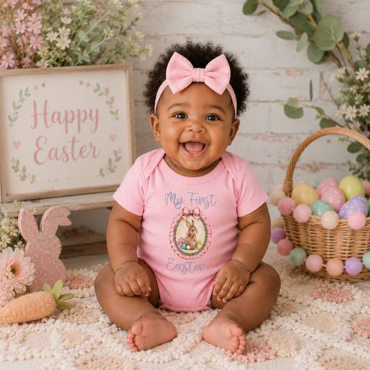 My First Easter Baby Girl Bodysuit