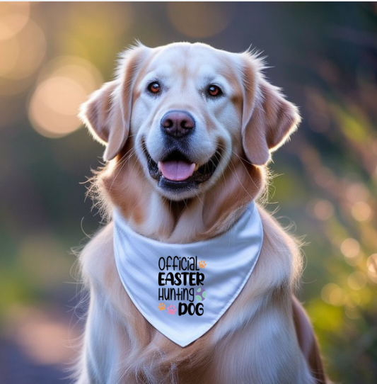 Official Easter Hunting Dog Bandana