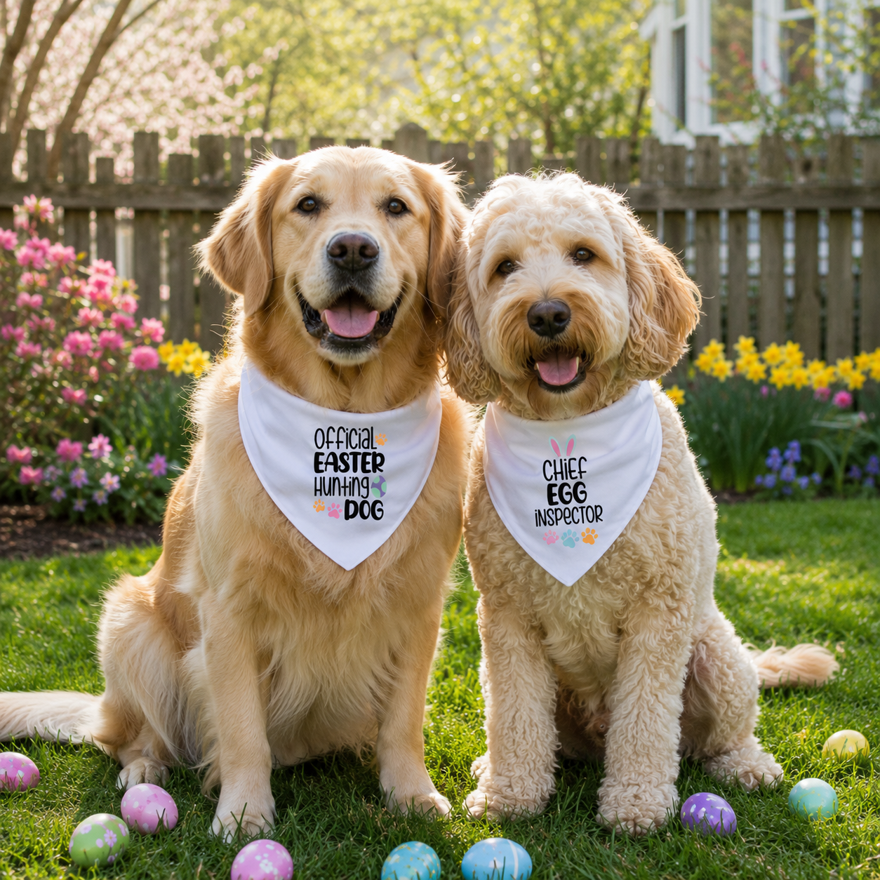 Official Easter Hunting Dog Bandana