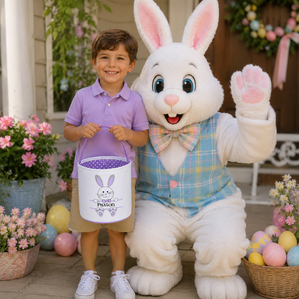 Personalized Bunny Easter Basket