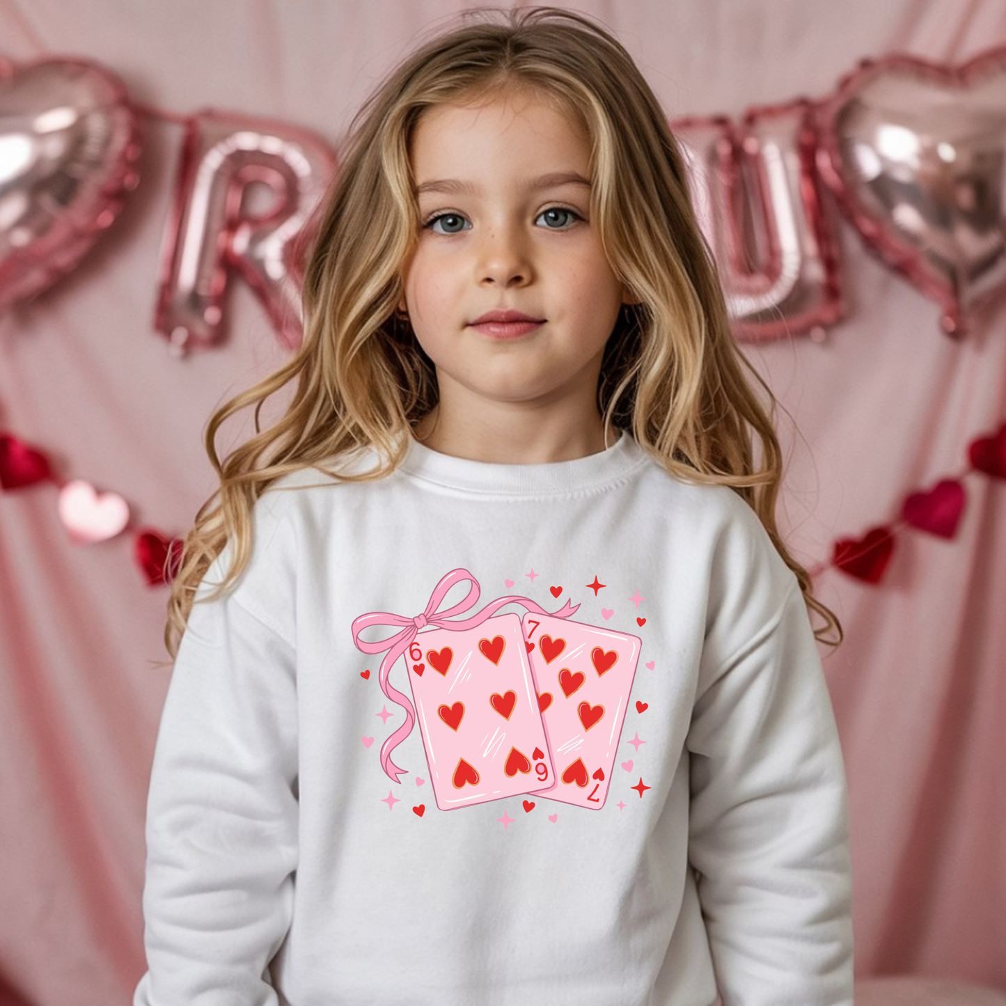 Cute Valentine Crewneck -  6-7 Sweatshirt