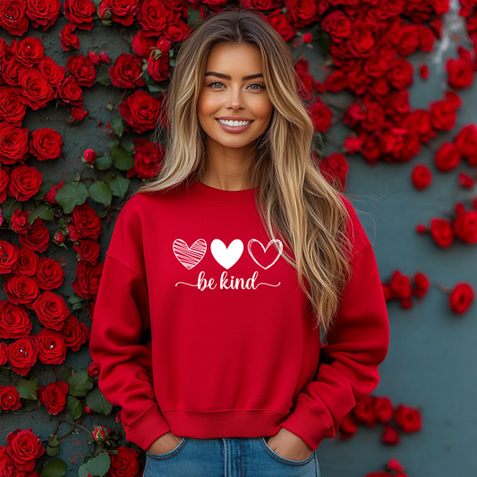Valentine's Day Be Kind Sweatshirt - Kindness Crewneck