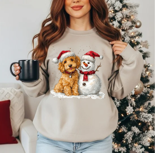 Holiday Puppy Snuggle Sweatshirt