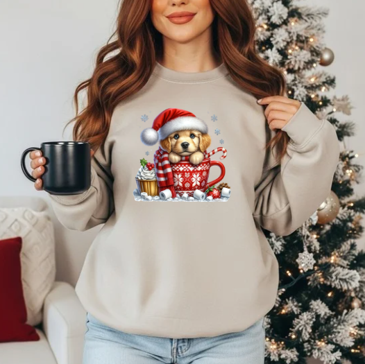 Quirky Christmas Puppy