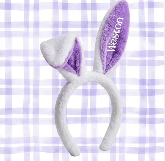 Personalized Plush Bunny Ears