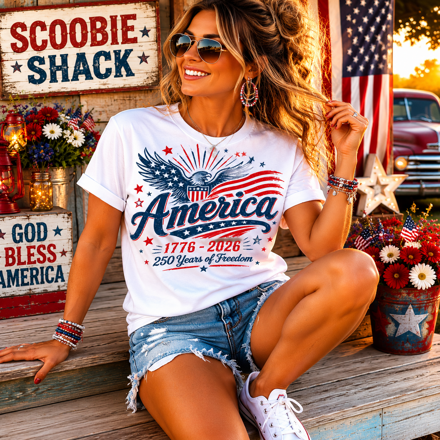 America 1776 Graphic Tee | 250 Years of Freedom