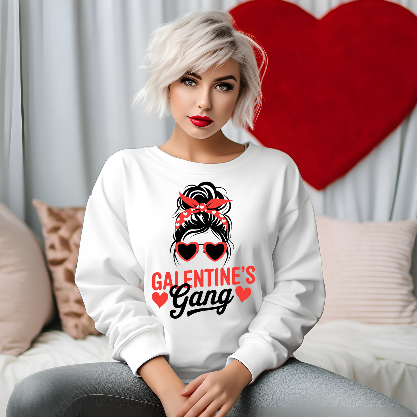 Galentine's Gang Crewneck Sweatshirt - Valentine's Day