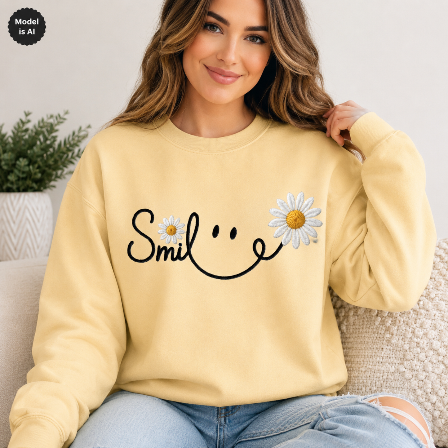 Smile Inspirational Sweatshirt | Encouragement Gift | The Scoobie Shack